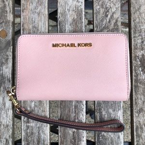 SOLD Pink Michael Kors Wristlet Wallet
